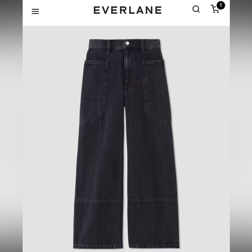 Everlane - The Way-High Gardener Cropped Jean - Washed Black (27)